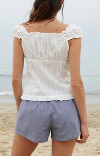 John Galt White Elena Top