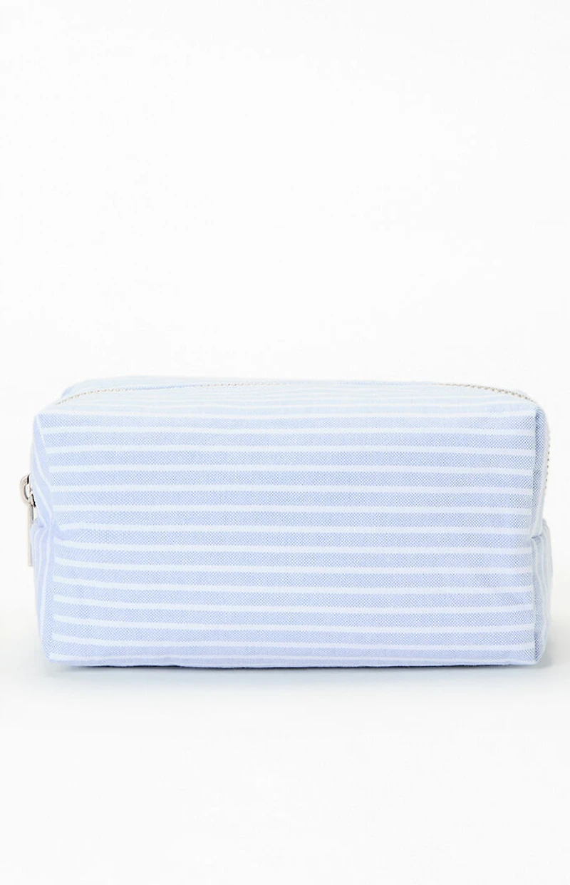 John Galt Striped Makeup Bag