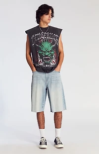 Pacsun Medium Indigo Denim Baggy Shorts