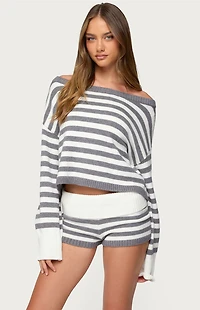 Edikted Saphi Striped Oversized Knit Sweater
