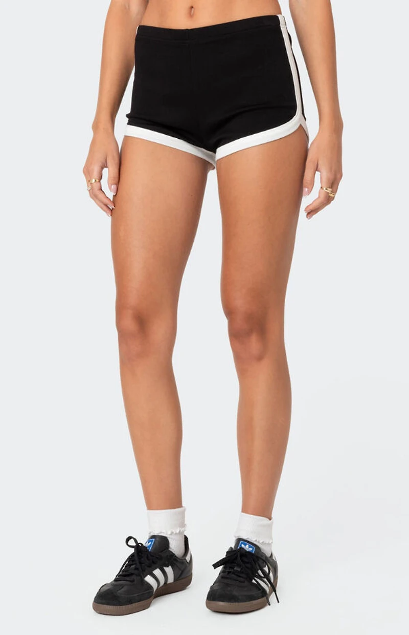 Edikted Elana Contrast Micro Shorts