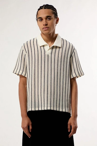 Pacsun Striped Knit Polo Shirt
