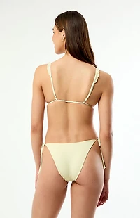 Pacsun Yellow Gingham Summer Side Tie Bikini Bottom