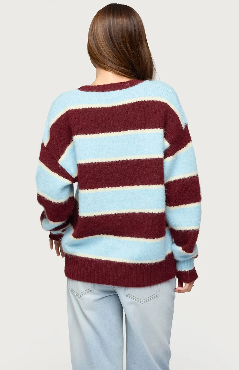 Edikted Conrad Striped Knit Sweater