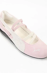 Puma Women's Pink & White Speedcat Ballet Sneakers