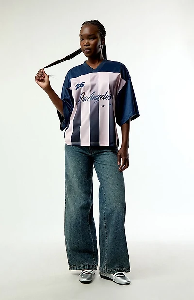 Pacsun LA Short Sleeve Oversized Soccer Jersey