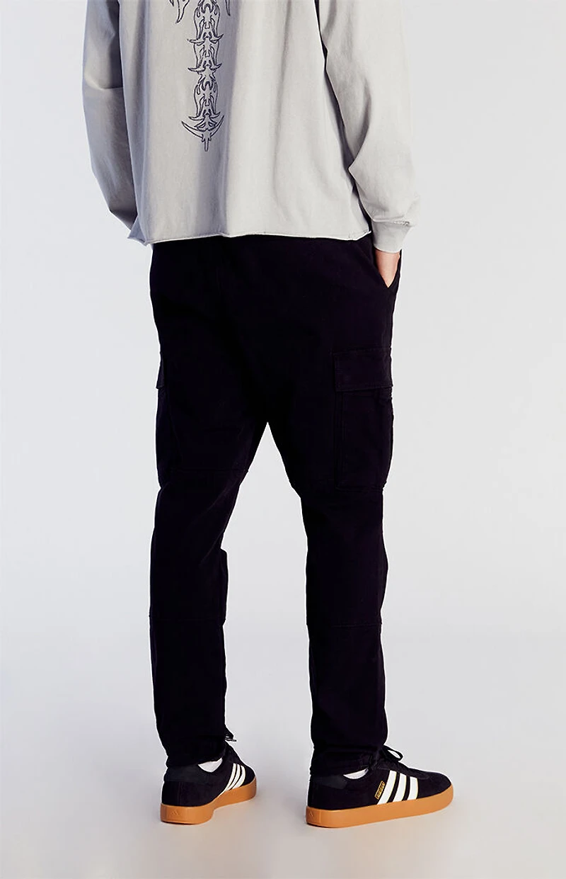 Pacsun Stretch Black Slim Cargo Pants