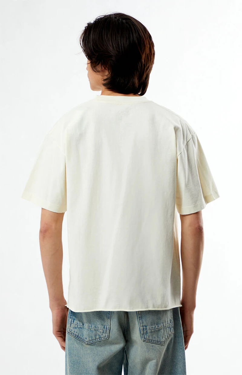 Pacsun Cream Premium Cropped T-Shirt