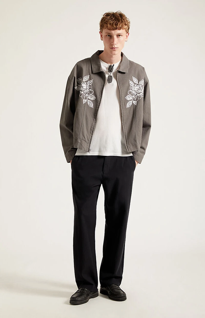 Pacsun Black Straight Leg Linen Pants