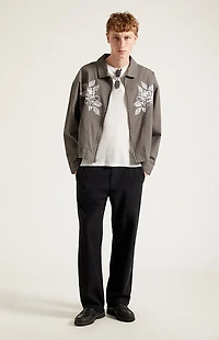 Pacsun Black Straight Leg Linen Pants