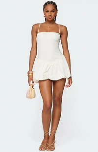Edikted Ribbed Bubble Skirt Mini Dress