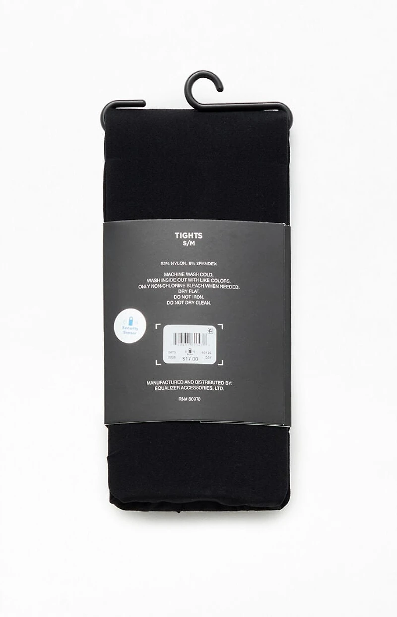 Pacsun Black Solid Color Tights