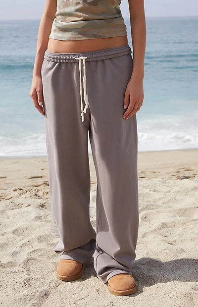 John Galt Light Gray Rosa Baggy Sweatpants