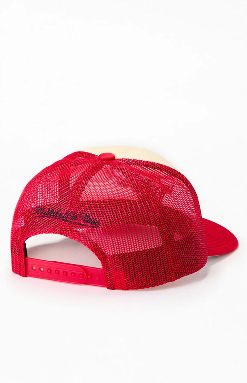 Mitchell & Ness Chicago Bulls Vintage Block Trucker Hat