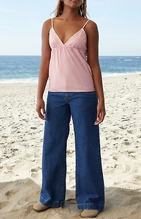 John Galt Red & White Plaid Edith Tank Top