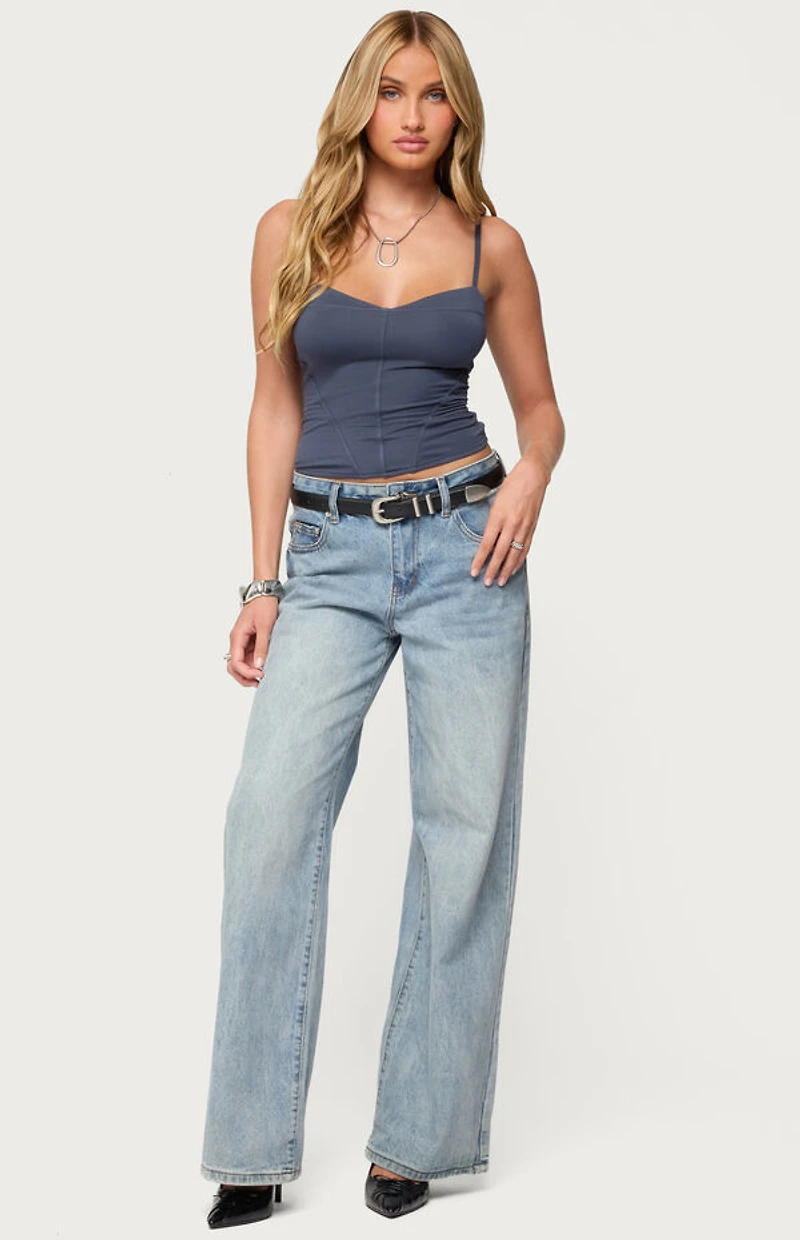 Edikted Katanya Lace Up Top
