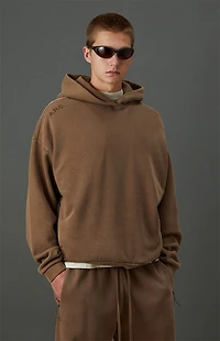 A.R.C. Brown Vintage Wash Heavyweight Fleece Hoodie