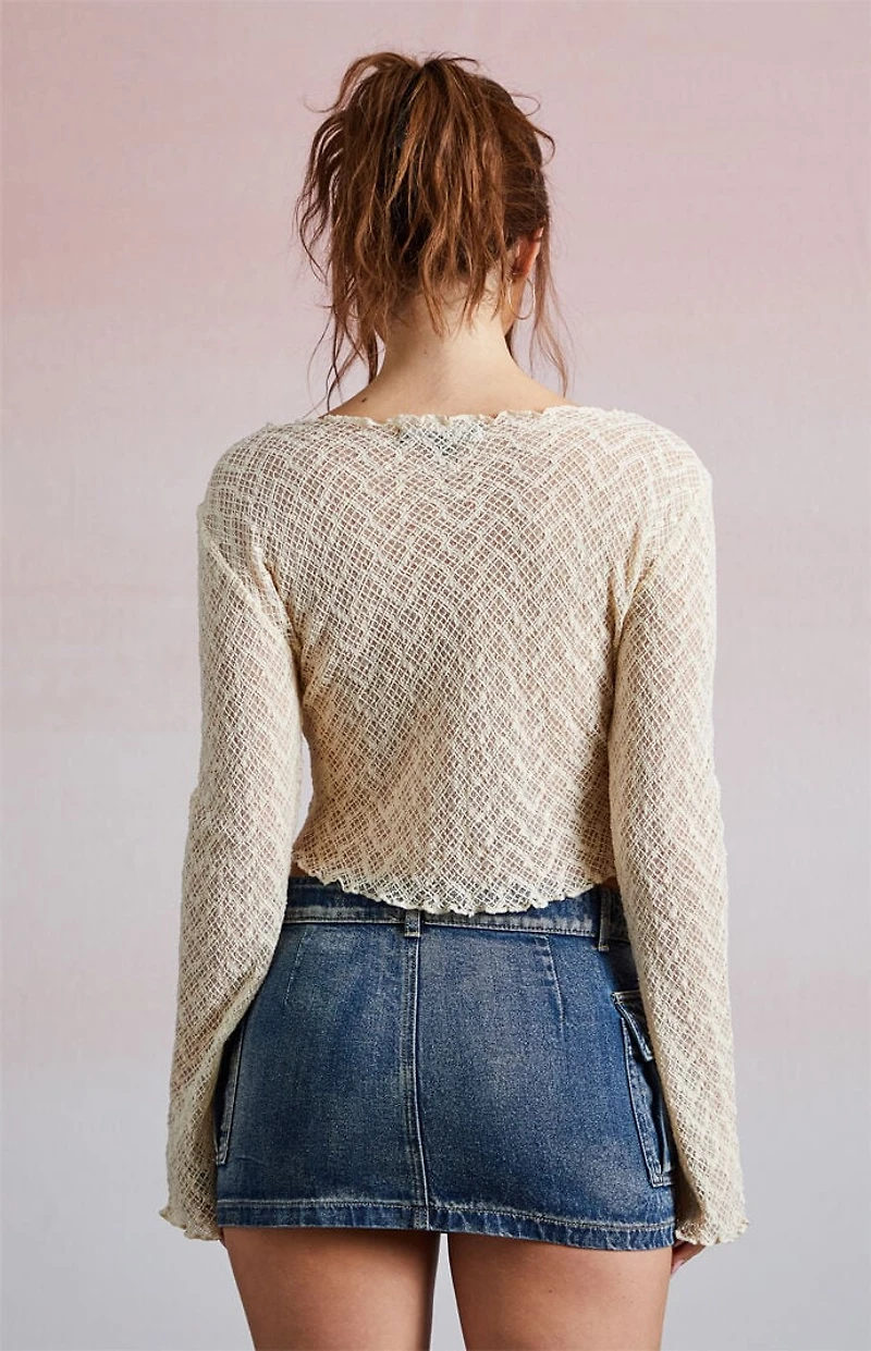 Third Charm Cargo Micro Denim Mini Skirt