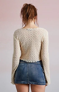 Third Charm Cargo Micro Denim Mini Skirt