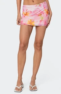 Edikted Stassi Printed Mini Skirt