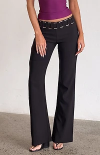 Tiger Mist Jetta Low Rise Flare Pants