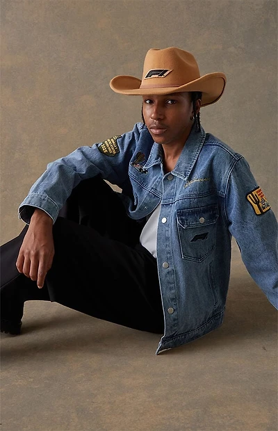 Formula 1 x Pacsun United States Grand Prix 2025 Wheat F1 Cowboy Hat