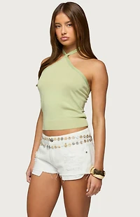 Edikted Paradiso Knit Halter Top