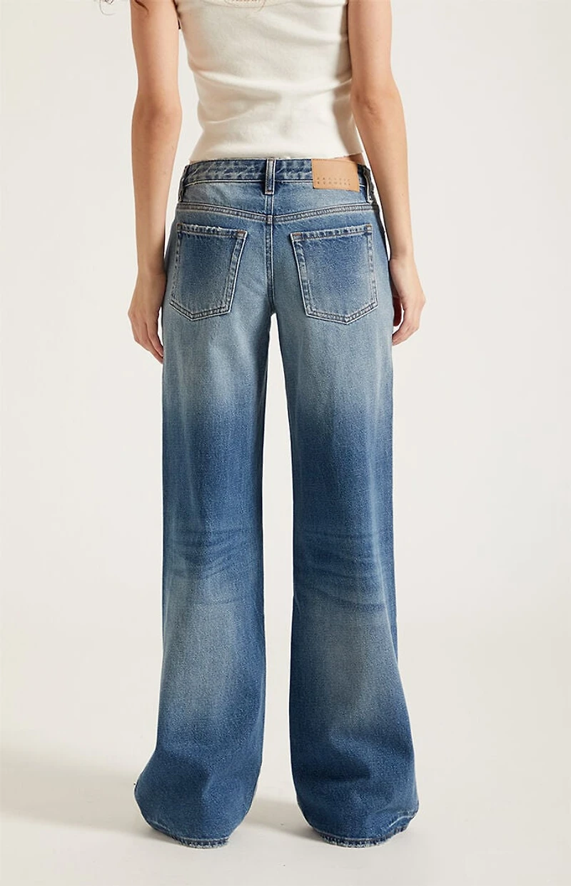 Pacsun Casey Low Rise Baggy Jeans Medium Indigo
