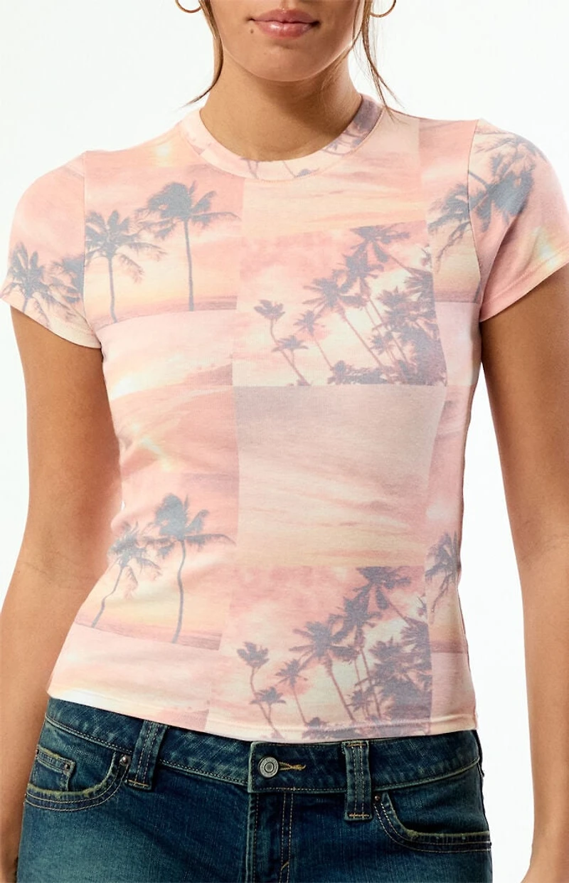 Your Favorite AOP Sunset Skimmer T-Shirt