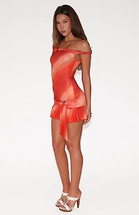 Tiger Mist Haelo Off-The-Shoulder Mini Dress