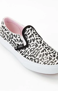 Vans Kids Leopard Classic Slip On Shoes
