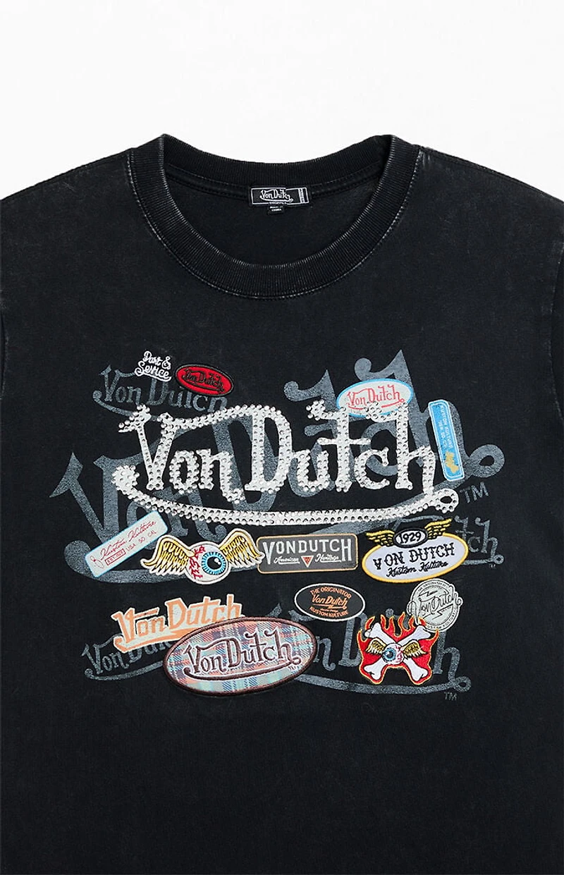 Von Dutch Patch Logo T-Shirt