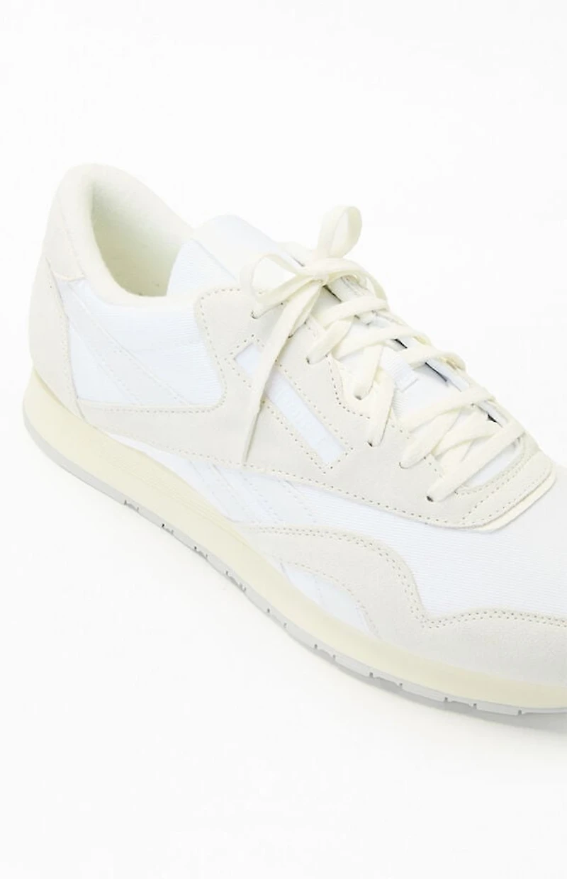 Reebok Light Gray Classic Nylon Vintage Suede Shoes