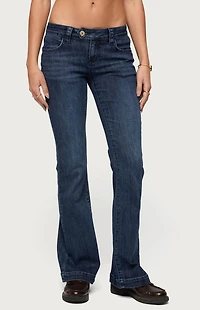 Edikted Roccio Low Rise Bootcut Jeans