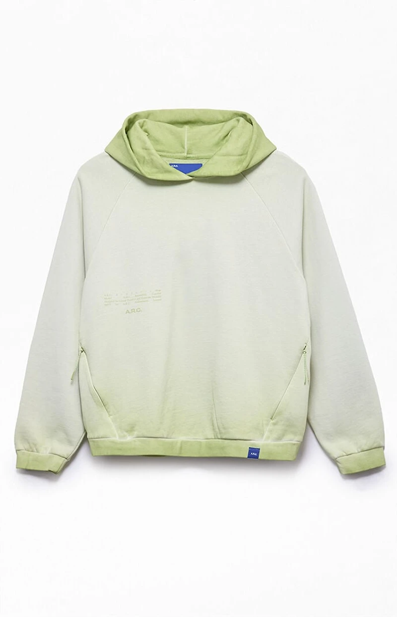 A.R.C. Green Raglan Vintage Wash Heavyweight Hoodie