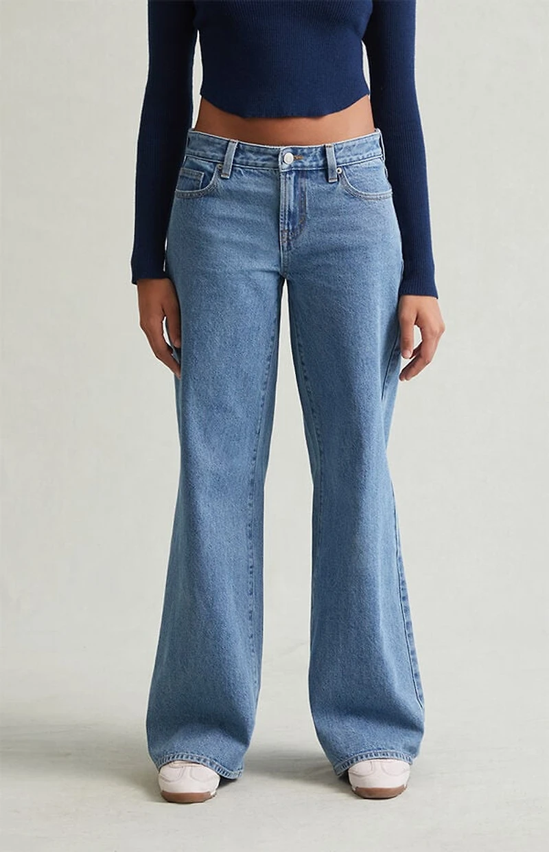 Pacsun Casey Low Rise Baggy Jeans Light Indigo Wash