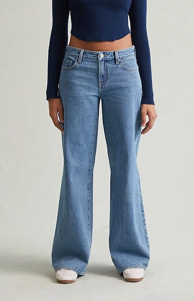 Pacsun Casey Low Rise Baggy Jeans Light Indigo Wash