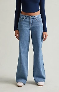 Pacsun Casey Low Rise Baggy Jeans Light Indigo Wash