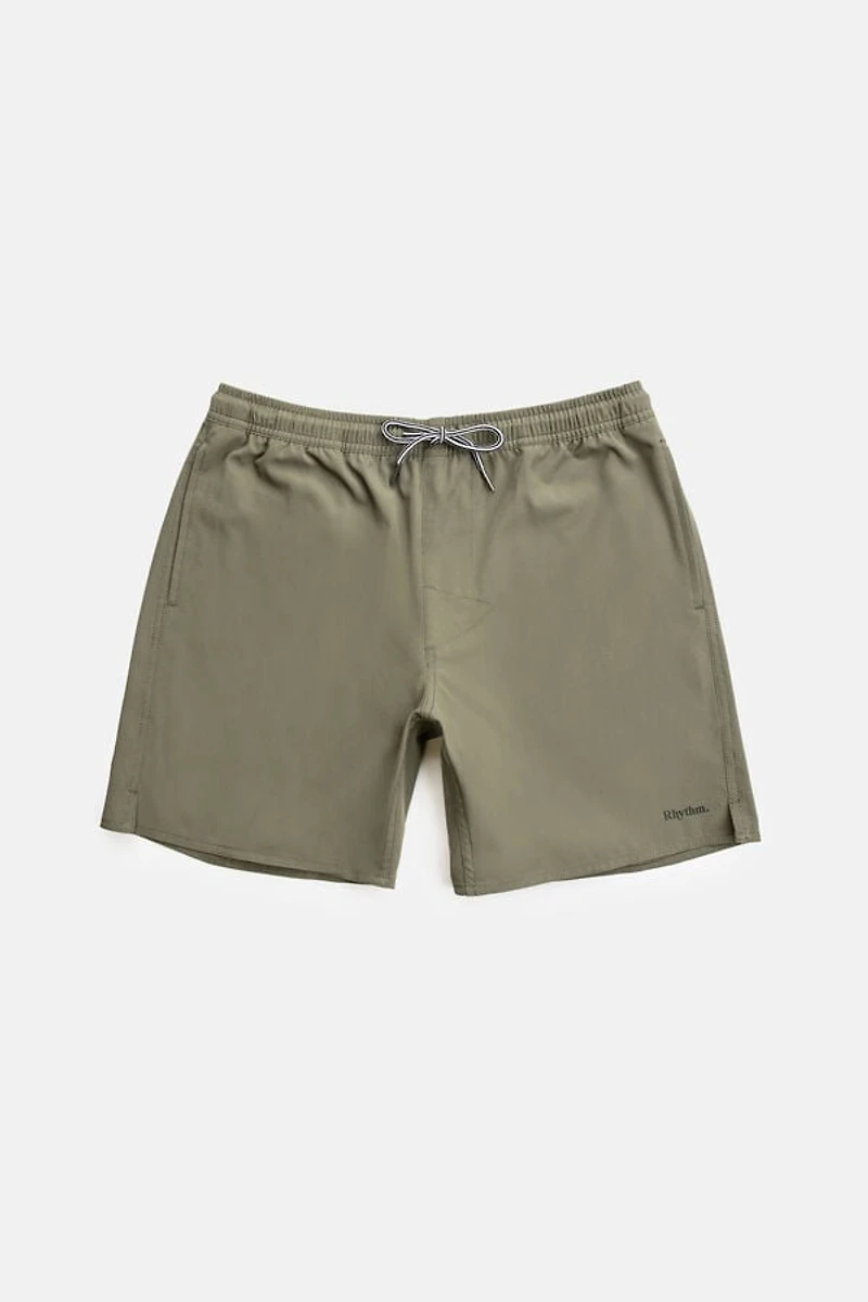 Rhythm Olive Classic Swim Trunks