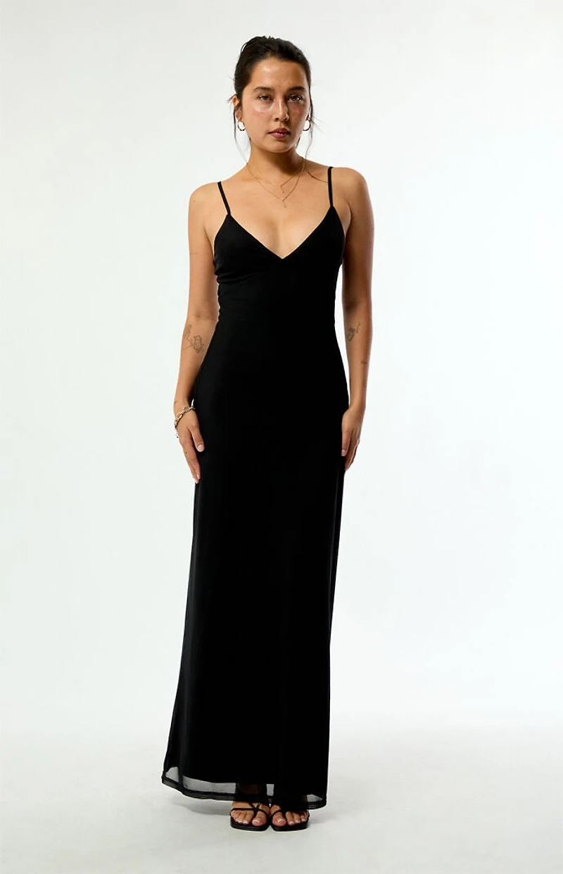 Beverly and Beck Elena Mesh Maxi Dress