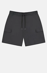 WeSC America Inc Black Linen Utility Cargo Shorts