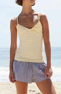John Galt Yellow Bow Tank Top