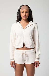 PAC 1980 Active Aspen Waffle Knit Zip Up Hoodie
