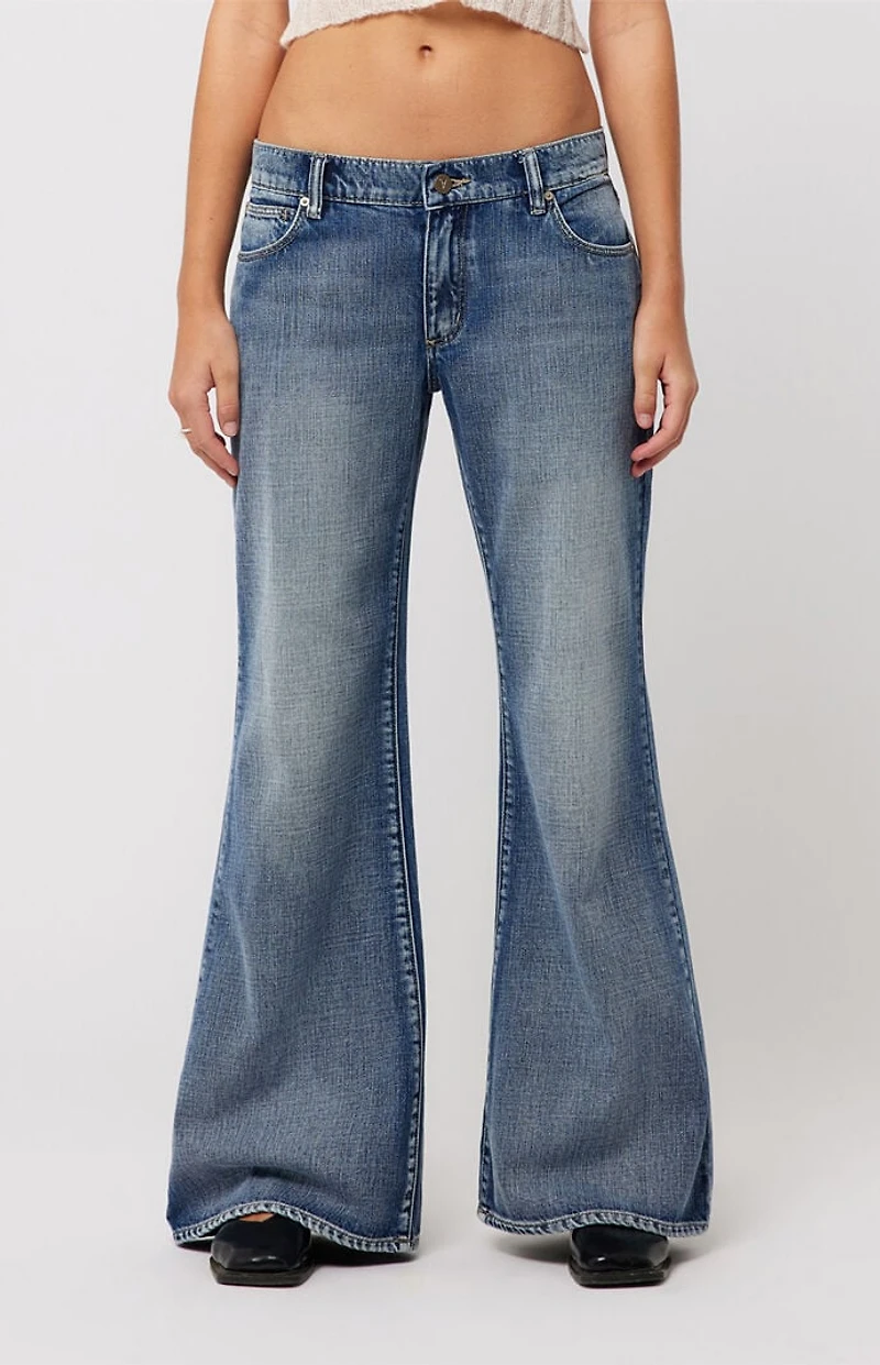 ABRAND Keira 99 Low Rise Baggy Flare Jeans