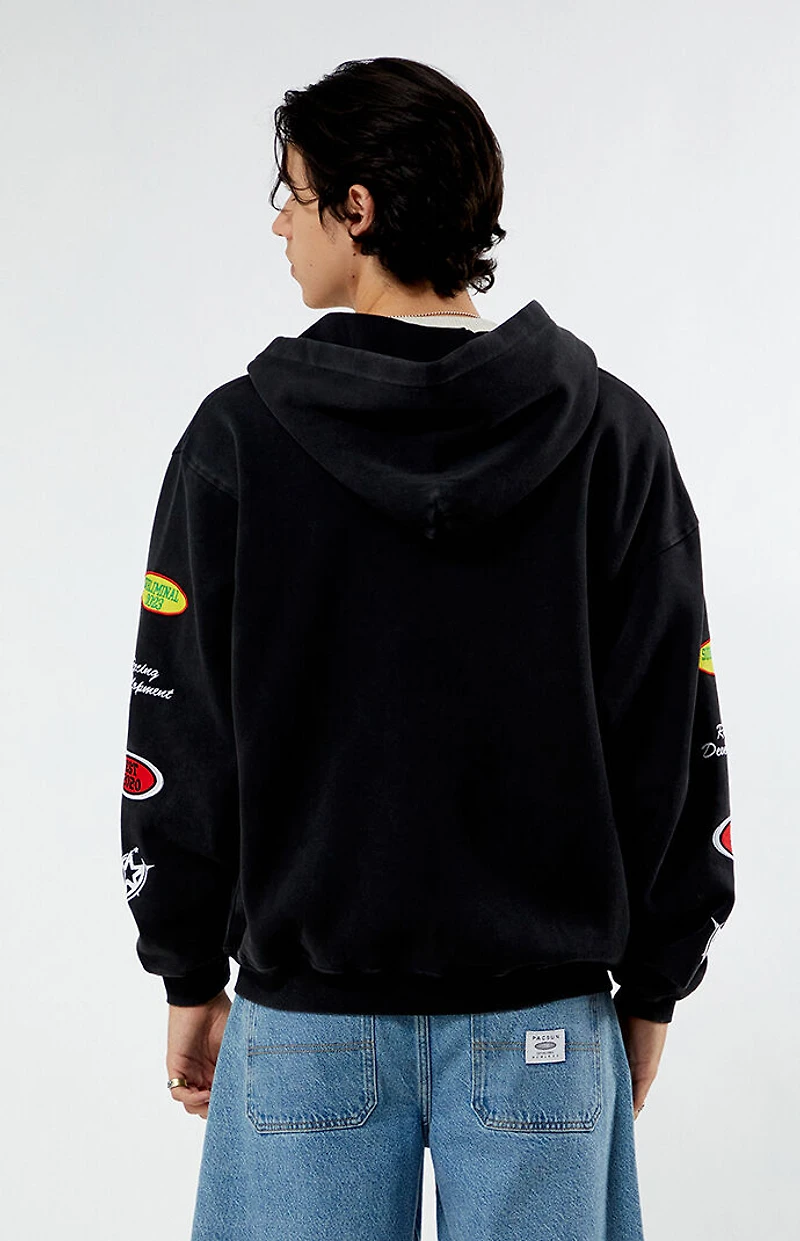 Pacsun Subliminal Racing Full Zip Hoodie
