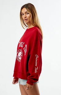 WILD COLLECTIVE x Pacsun University of Alabama Crew Neck Oversized Sweatshirt
