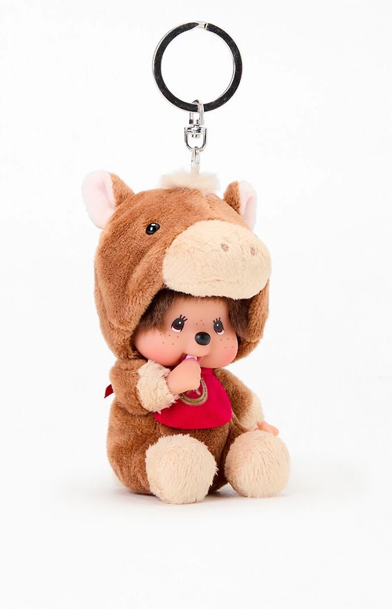 Monchhichi Cowgirl Plush Keychain