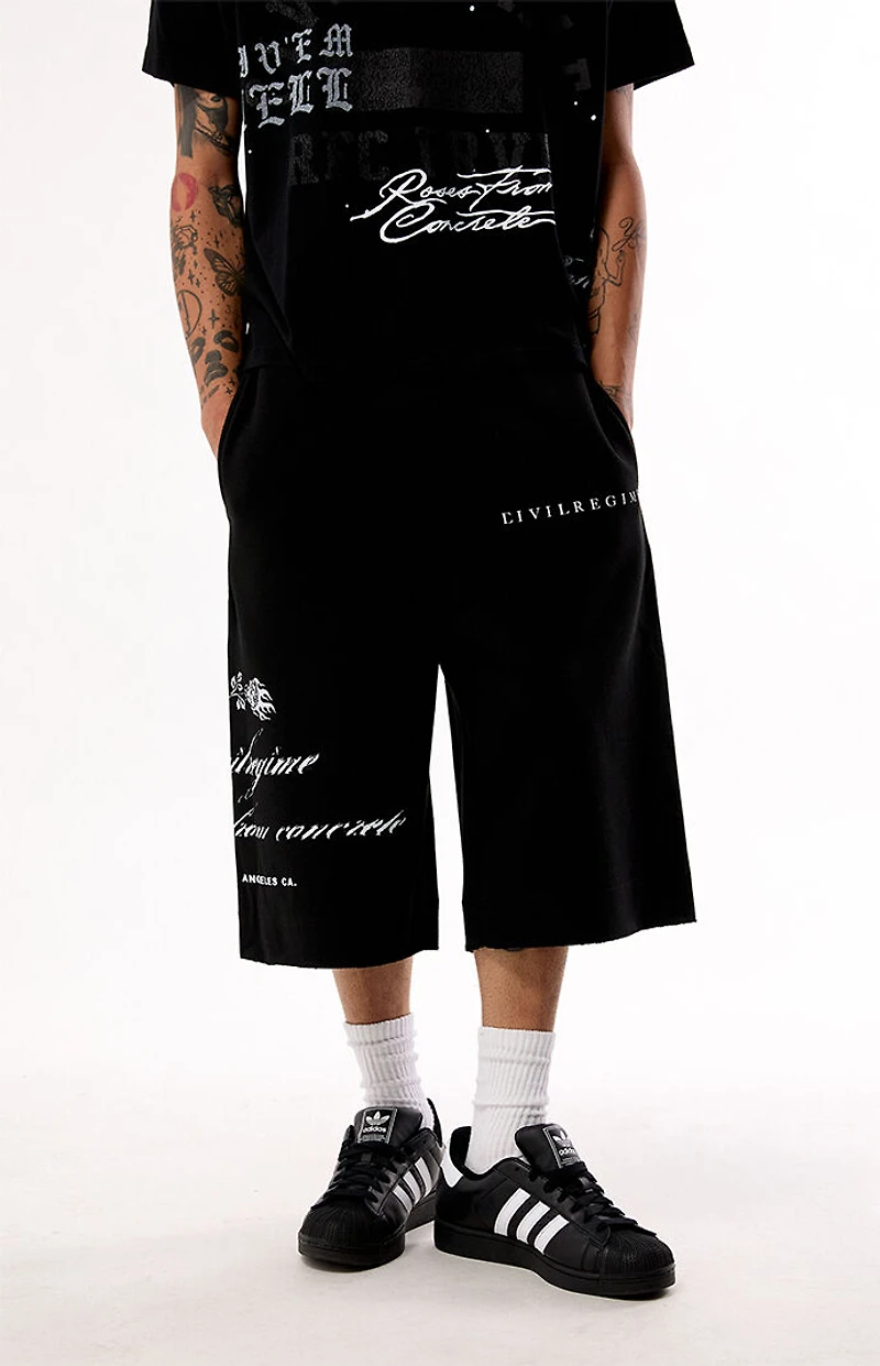 Civil Black RFC Lounger Fleece Sweat Shorts