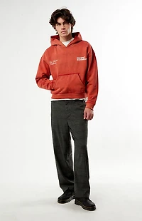 Pacsun Red Terrain Heavyweight Hoodie