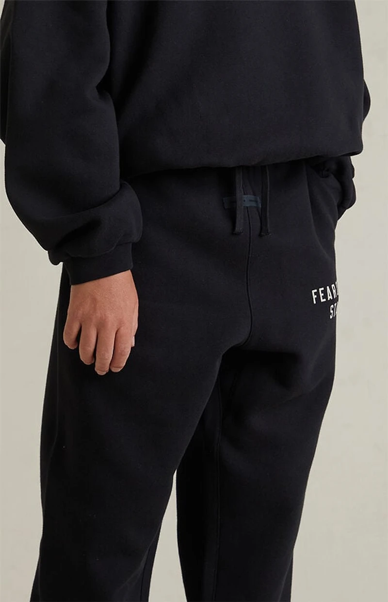 Fear of God ESSENTIALS Kids Jet Black Classic Fleece Sweatpants